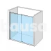 Dušo durys IDO Showerama 8-1 135, skaidrus stiklas