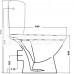 Kombinuotas WC NORMA su termoplastiko dangčiu, horizontalus, 3/6 ltr, vand. įvad. iš šono, baltas