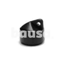 PVC dangtelis atraminiam stulpui 48 mm, juodas RAL9005