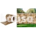 Tvoros juostos rinkinys BAUSWERN Eco, 35x0,19 m (450 g/m²) + 28 klipsai, Stein-Optik grob