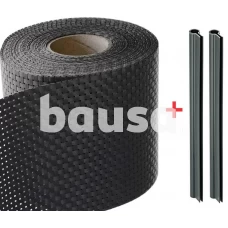 Tvoros juosta BAUSWERN Rattan, 2,55x0,19 m, (830 g/m²) +2 klipsai, pilka