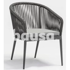 Sodo kėdė DOMOLETTI Ecco J5117 pilka, 62x57x81 cm