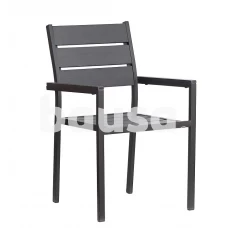 Sodo kėdė DOMOLETTI BFFC001 juoda, 53x55x87 cm