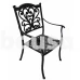 Metalinė sodo kėdė Master Coffee HS7002 juoda, 43x47x93 cm