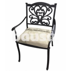 Metalinė sodo kėdė Master Coffee HS7002 juoda, 43x47x93 cm