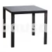 Sodo stalas DOMOLETTI BFFT001, juodas, 80x80x71 cm