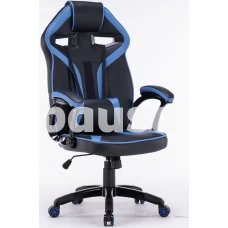 Žaidimų kėdė Drift, 67 x 66 x 120 - 130 cm, mėlyna/juoda
