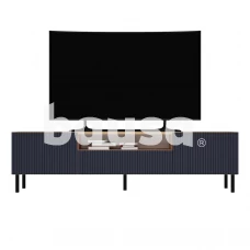 TV staliukas RTV Kama, mėlynas/juodas/ąžuolo, 40 cm x 160 cm x 43 cm