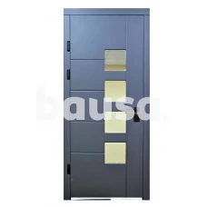 Lauko durys MAGDA T2-128ST su stiklu, grafito spalvos