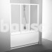 Stumdomos vonios durys Ravak, AVDP3-150, balta+stiklas Grape