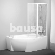 Vonios sienelė Ravak Rosa, VSK2 170, R balta+plastikas Rain