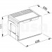 Šiukšliadėžė FRANKE, Cube 50, automatinis atidarymas, 14 l + 18 l