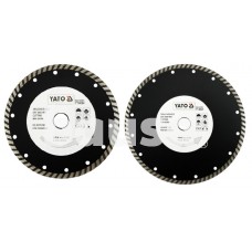Diskai deimantiniai 180-230 mm, šlapiam-sausam pjovimui TURBO YATO YT-602x