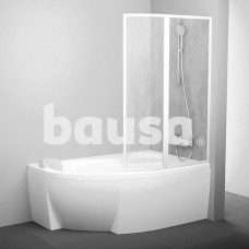 Vonios sienelė Ravak Rosa, VSK2 150, R balta+ plastikas Rain