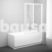 Sulankstoma vonios sienelė Ravak, VS2 105, balta+plastikas Rain
