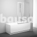 Sulankstoma vonios sienelė Ravak, VS2 105, satinas+stiklas Transparent