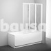 Sulankstoma vonios sienelė Ravak, VS3 100, balta+plastikas Rain