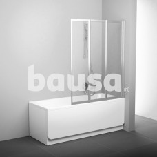 Sulankstoma vonios sienelė Ravak, VS3 100, satinas +stiklas Transparent