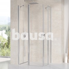 Stačiakampės dušo kabinos sienelė Ravak Chrome, CRV2-80, blizgi+stiklas Transparent