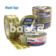  Vidutinio lipnumo dažymo juosta Washi Tapes BLUE DOLPHIN