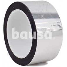 Metalizuota aliuminio spalvos lipni juosta polipropileno pagrindu (PP)