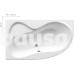 Akrilinė asimetriška vonia Ravak Rosa 95, 150x95 L