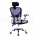 Biuro kėdė 158, juoda / mėlyna 