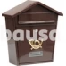 Dėžutė pašto ruda, 2 raktai 380x320x105 mm VOREL 78582
