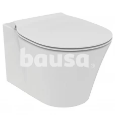 WC pakabinamas Ideal Standard Connect, Air Rimless, su paslėptais tvirtinimais ir lėtai nusileidžiančiu dangčiu