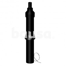 LIK vertikali ortakio-dūmtraukio sistema d80/125 (juodos sp. 1,6m)