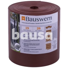 Tvoros juosta BAUSWERN Premium, 26x0,19 m (700 g/m²) RAL8011 ruda