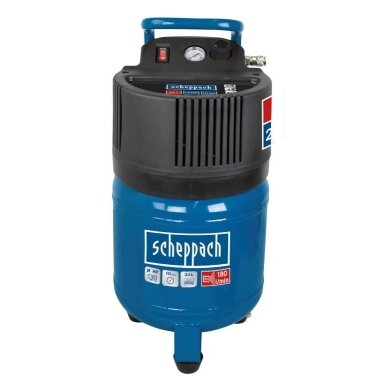 Kompresorius vertikalus HC24V oil free, Scheppach (ekspozicinė prekė)