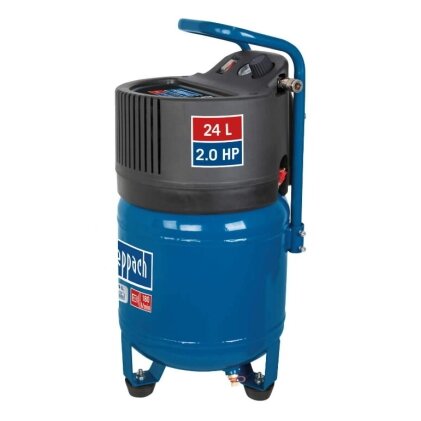Kompresorius vertikalus HC24V oil free, Scheppach (ekspozicinė prekė) 1