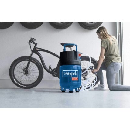 Kompresorius vertikalus HC24V oil free, Scheppach (ekspozicinė prekė) 2