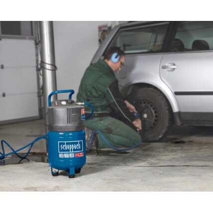 Kompresorius vertikalus HC24V oil free, Scheppach (ekspozicinė prekė) 3