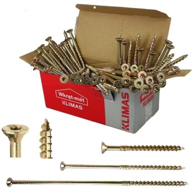 Medsraigtis įleidžiama TORX galva 6x260/75-ZnG KMWHT/WKCS, WKRET-MET, 100 vnt