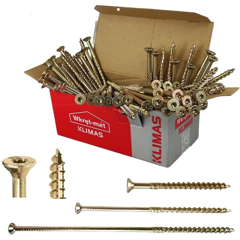 Medsraigtis įleidžiama TORX galva 6x260/75-ZnG KMWHT/WKCS, WKRET-MET, 100 vnt