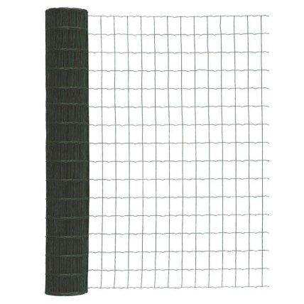 Virintas tinklas , 100 x 50 x 2.1 mm, 180 cm, 25 m, cinkuota/pvc